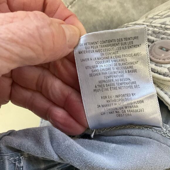 Chino by Anthropologie Women’s 28 Relaxed Gray Mom Style Shorts Stretch - Picture 11 of 12